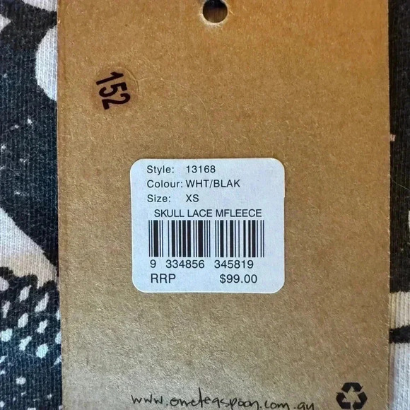 NWT Skull Hoodie by One Teaspoon (XS) - Picture 7 of 7